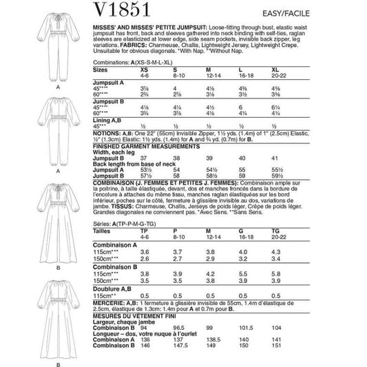 Vogue Pattern V1851-A
