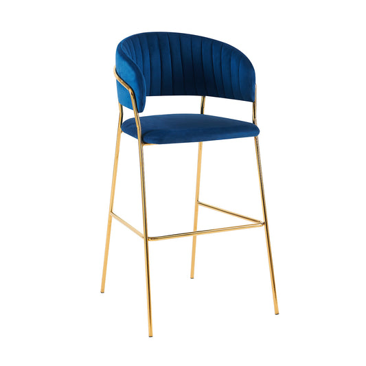 Gold Frame Bar Chair – Available In 4 Colours MWBCG03B