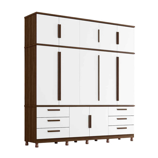Wardrobe Titan + Mirror Cedro/White