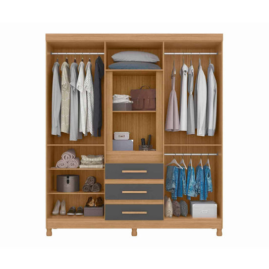 2 Door Wardrobe – Fusion Double Nature/Titanium MWBR92