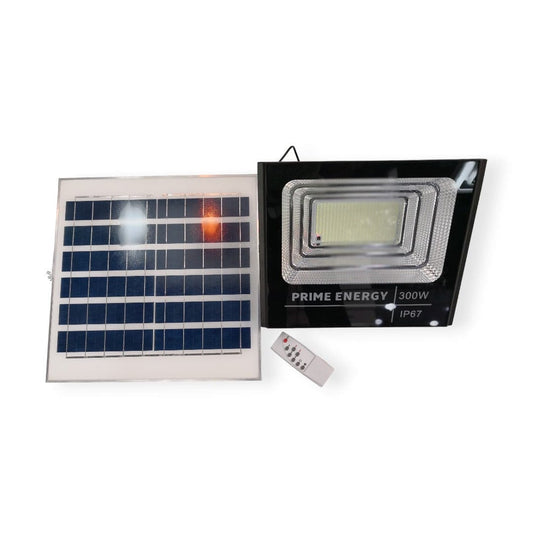 PRIME ENERGY PG57-300W Solar Flood light+Remote+Solar Panel