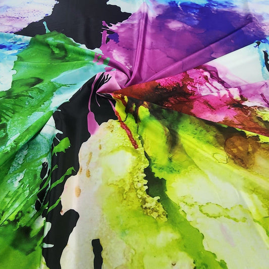 Printed Armani Satin Fabric 150cm