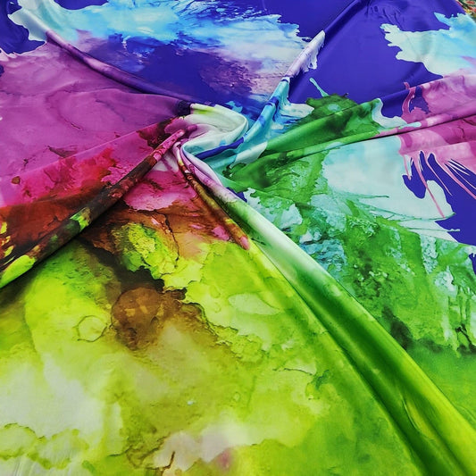 Printed Armani Satin Fabric 150cm