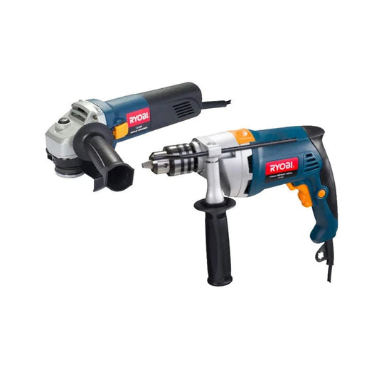 Ryobi Angel Grinder And Drill Kit 850w Kit376 (G-850/pd-850)