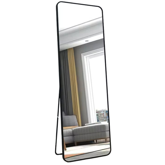 Deco standing  mirror black 160x45