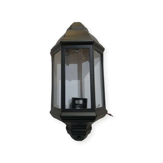 Starlit 3 Panel Half Aluminum Lantern/ Outdoor Light/ Garden Light.