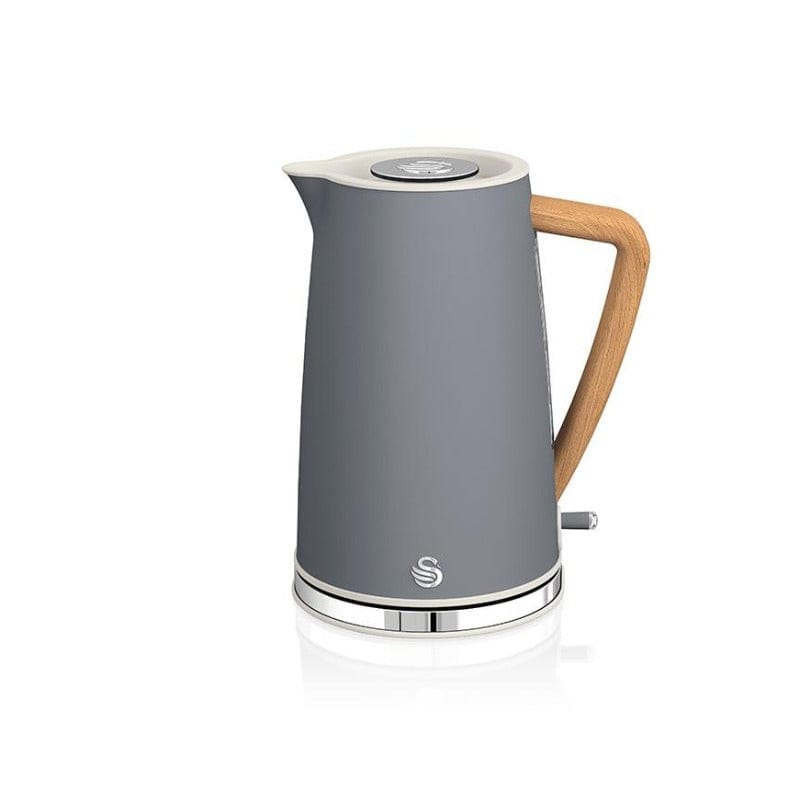 Swan Nordic Polished Stainless Steel Cordless Kettle & 2 Slice Toaster SNR2P