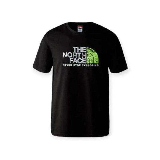 The North Face short sleeve rust 2 tee - tnf black & led yellow