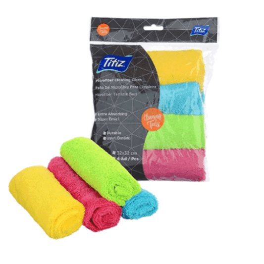 Titiz Microfiber Cleaning Cloth 32x32 Cm Pack Of 4 TP-719