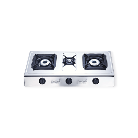 Totai Hot Plate 3 Burner Stainless Steel Table Top Gas Stove 26/014A