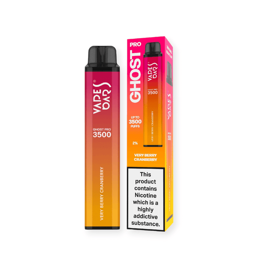 Vape Bars Ghost Pro 3500 Disposable Pod Device Very Berry Cranberry