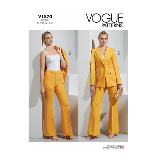 Vogue Dress Pattern V1870-B5 (8-10-12-14-16)