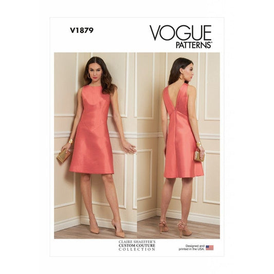 Vogue Dress Pattern V1879-E5 (14-16-18-20-22)
