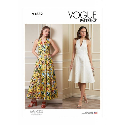Vogue Dress Pattern V1882-B5 (8-10-12-14-16)