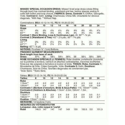 Vogue Pattern V1762-B5 (8-10-12-14-16)