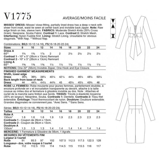 Vogue Pattern V1775-F5 (16-18-20-22-24)