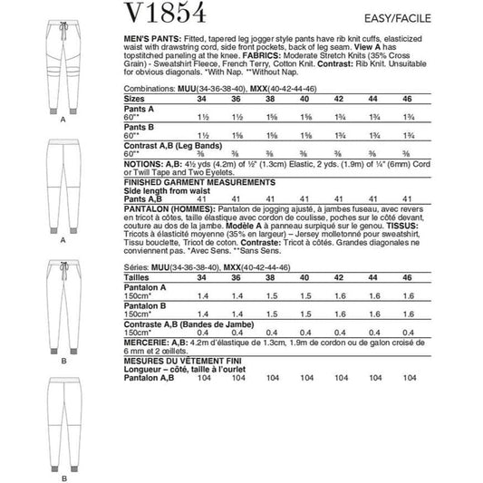 Vogue Pattern V1854 MUU (34-36-38-40)