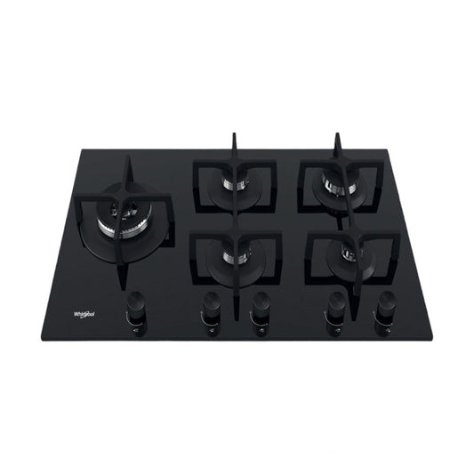 Whirlpool 90Cm 5 Burner Black Glass Hob GOA9523NB1